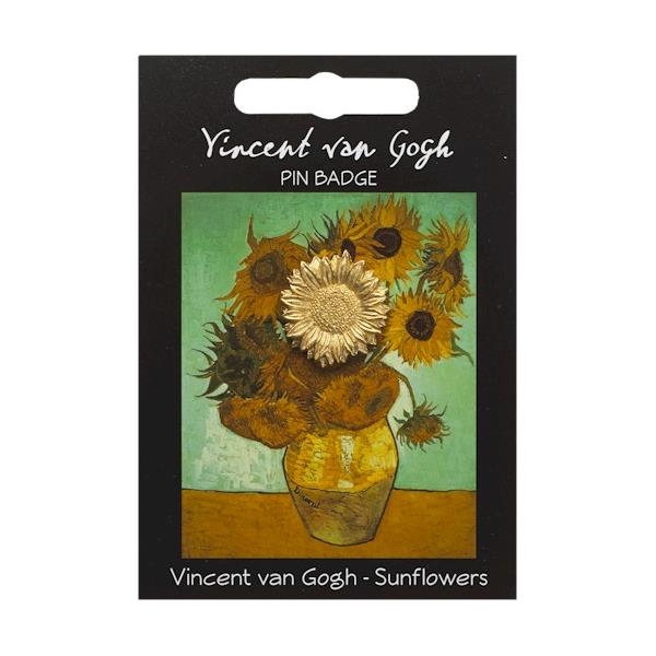 VGSGPIN   Van Gogh Sunflower Pin - Gold Plated Westair